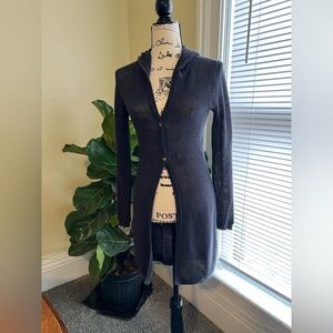 Title nine Gray Long Cardigan Wool sweater